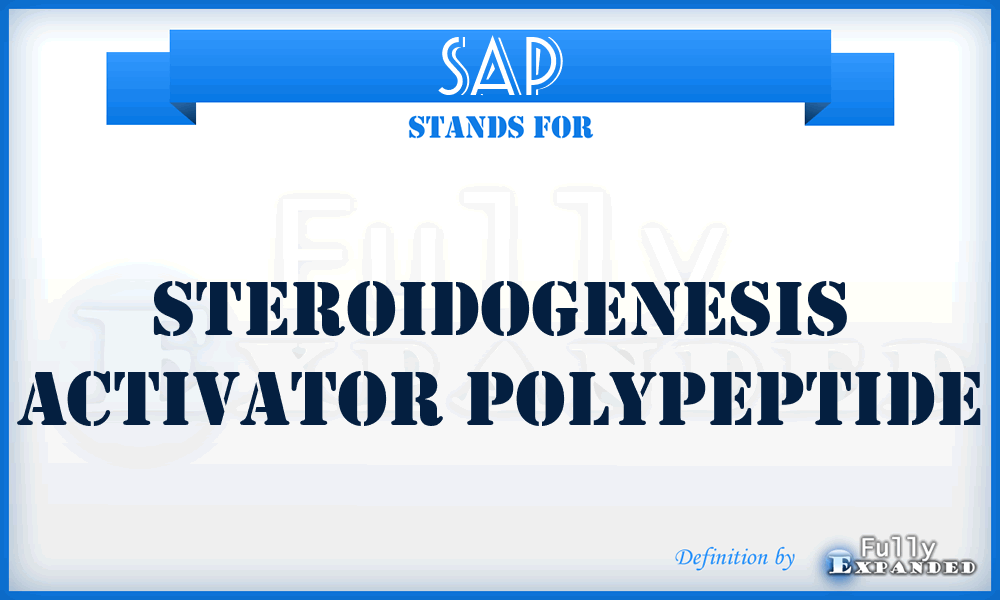 SAP - steroidogenesis activator polypeptide