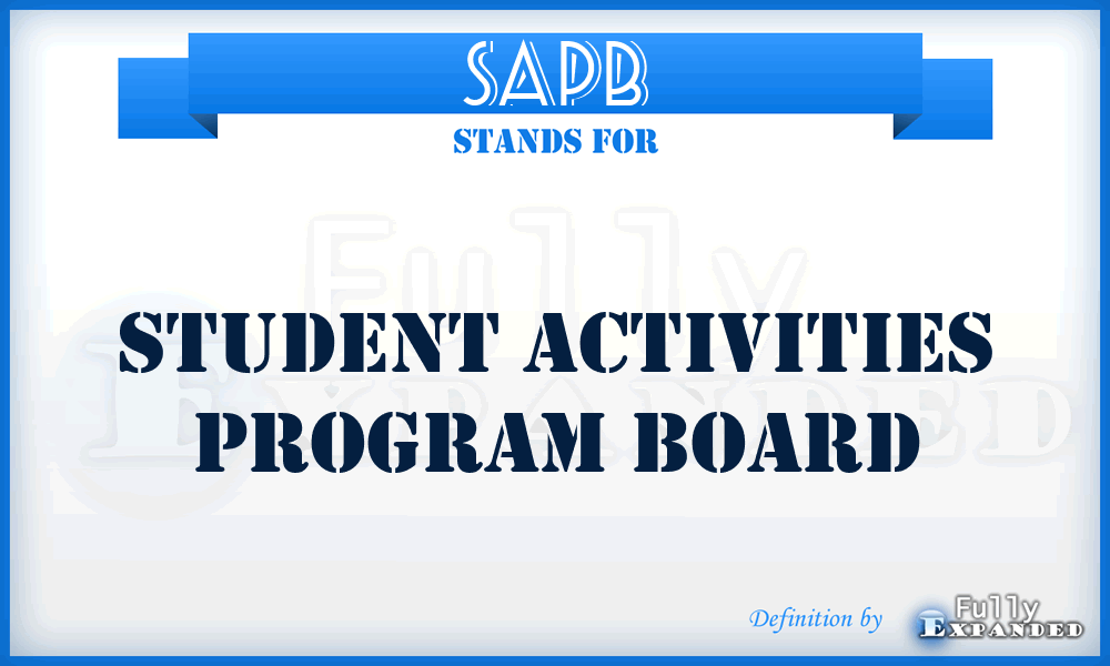 SAPB - Student Activities Program Board