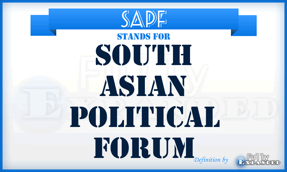 SAPF - South Asian Political Forum