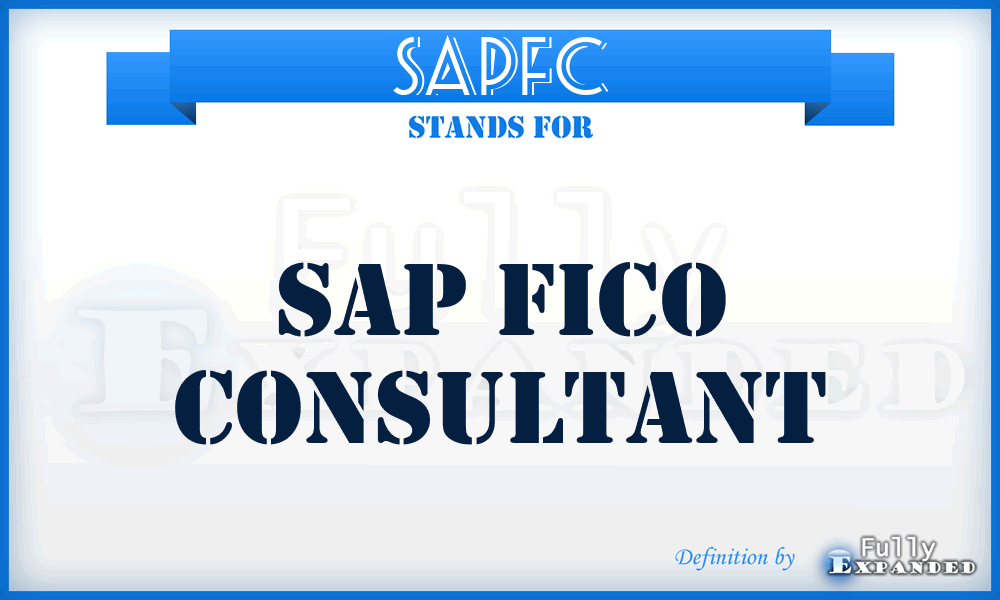 SAPFC - SAP Fico Consultant