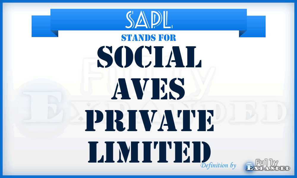 SAPL - Social Aves Private Limited