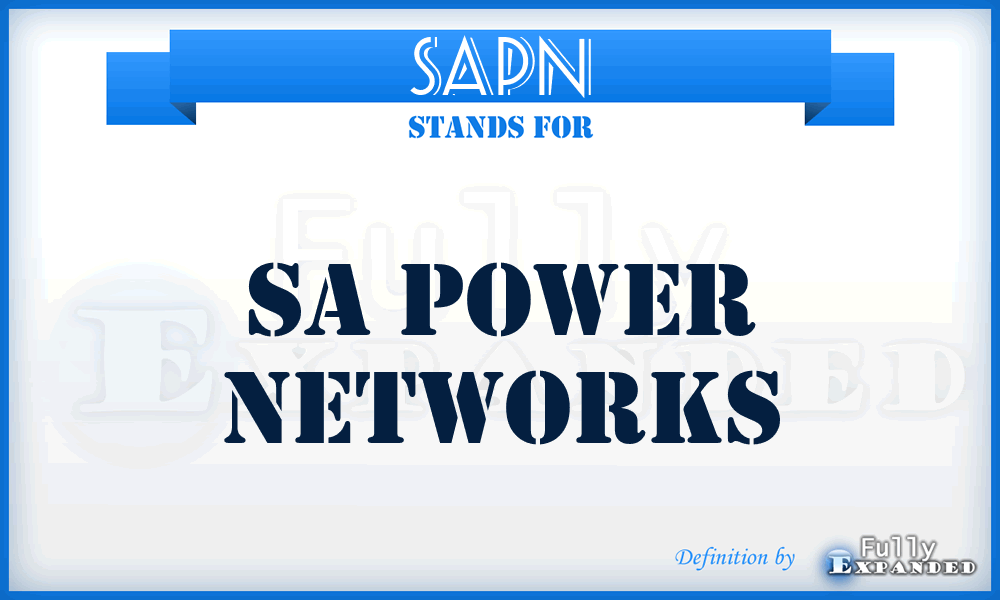 SAPN - SA Power Networks