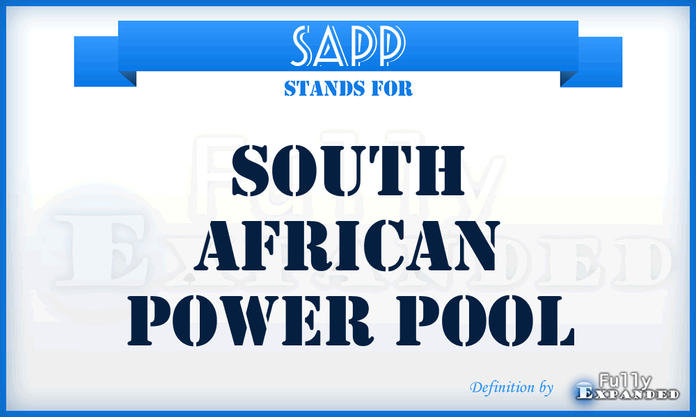SAPP - South African Power Pool