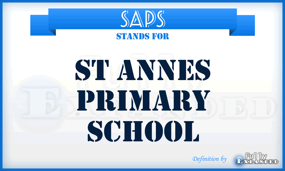 SAPS - St Annes Primary School
