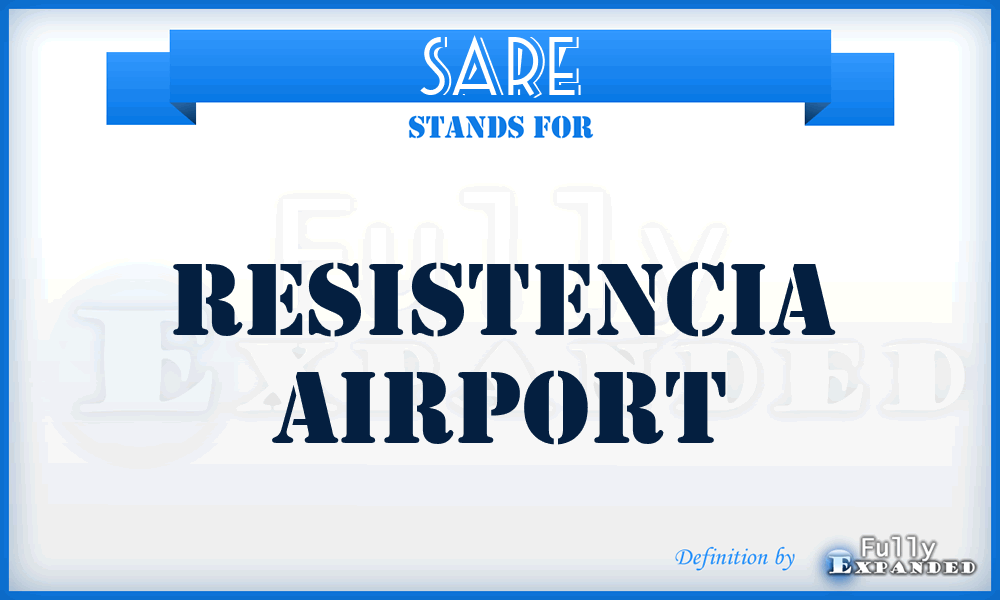 SARE - Resistencia airport