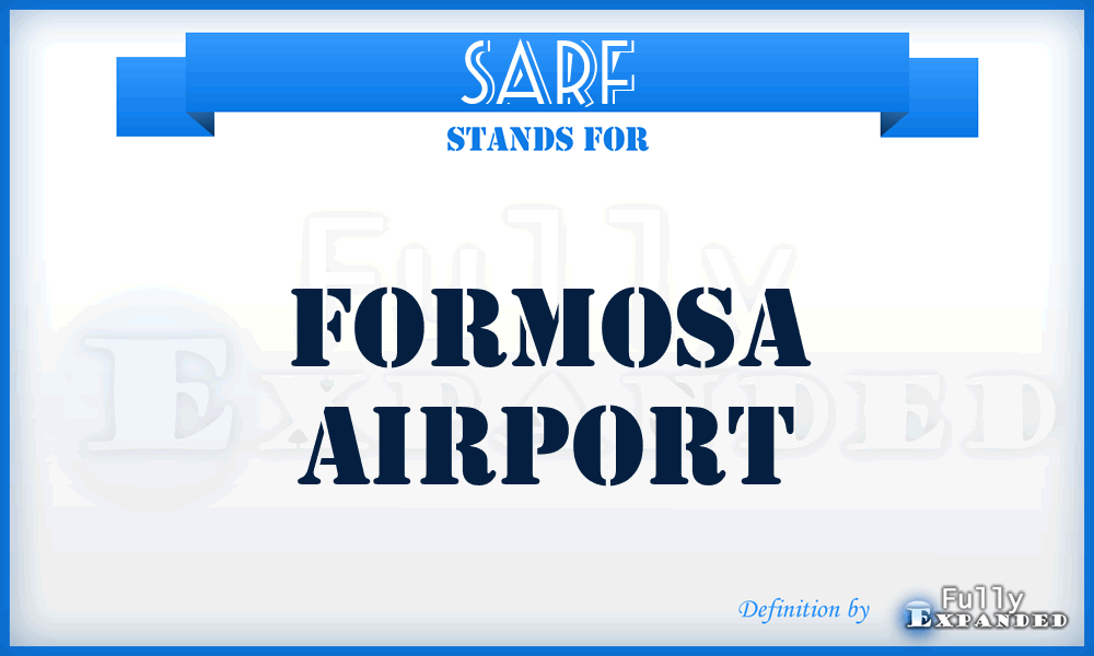 SARF - Formosa airport