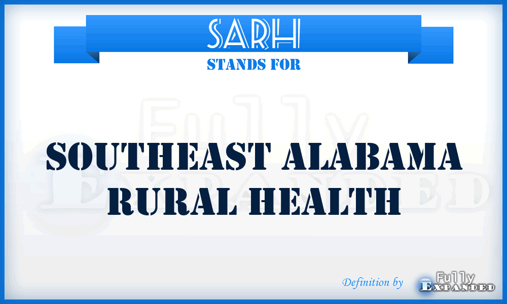 SARH - Southeast Alabama Rural Health