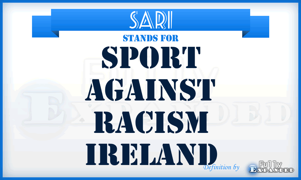 SARI - Sport Against Racism Ireland