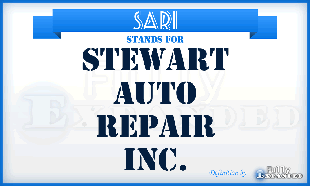 SARI - Stewart Auto Repair Inc.