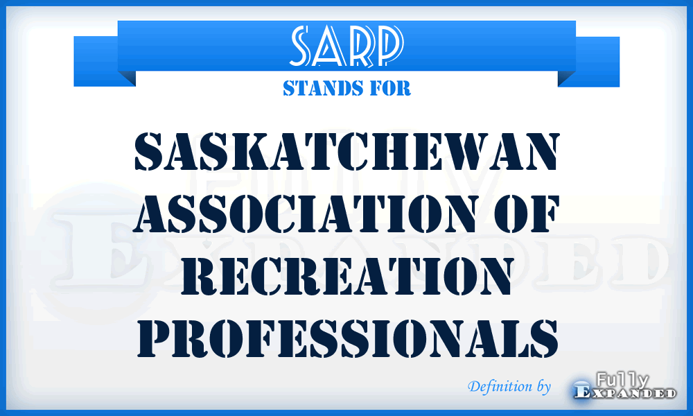 SARP - Saskatchewan Association of Recreation Professionals