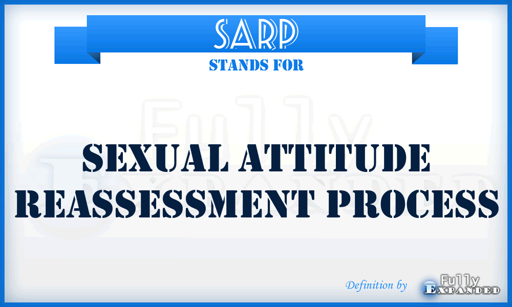SARP - Sexual Attitude Reassessment Process