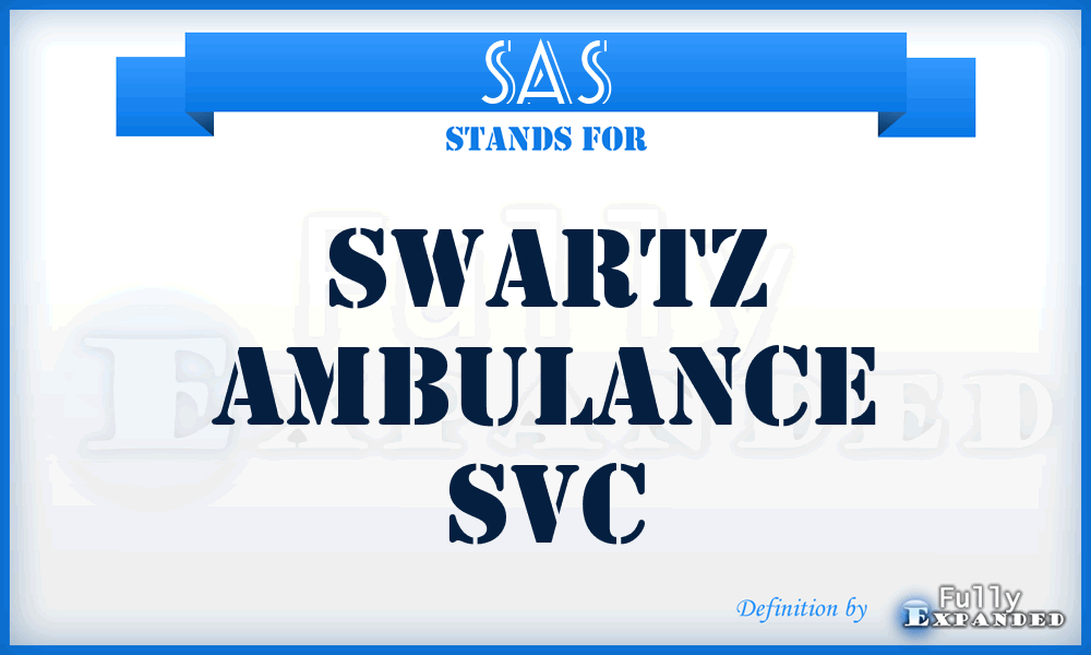 SAS - Swartz Ambulance Svc