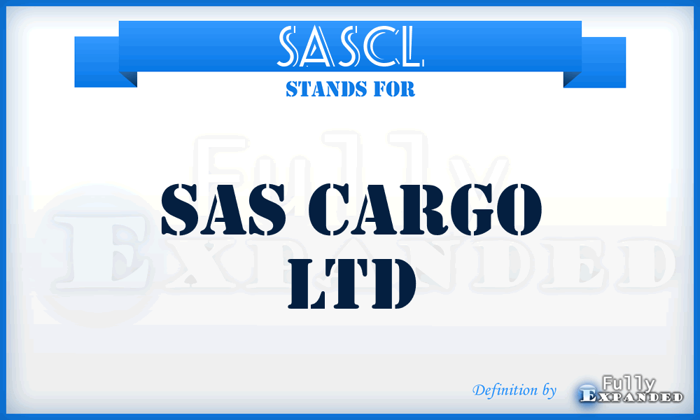 SASCL - SAS Cargo Ltd