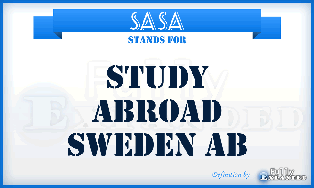 SASA - Study Abroad Sweden Ab