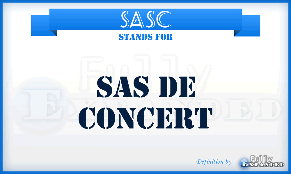 SASC - SAS de Concert