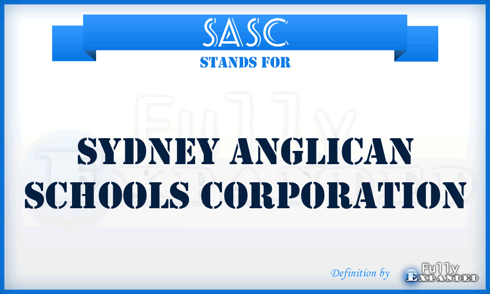 SASC - Sydney Anglican Schools Corporation