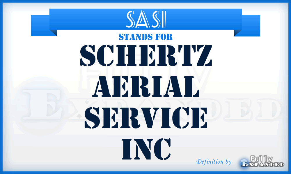 SASI - Schertz Aerial Service Inc