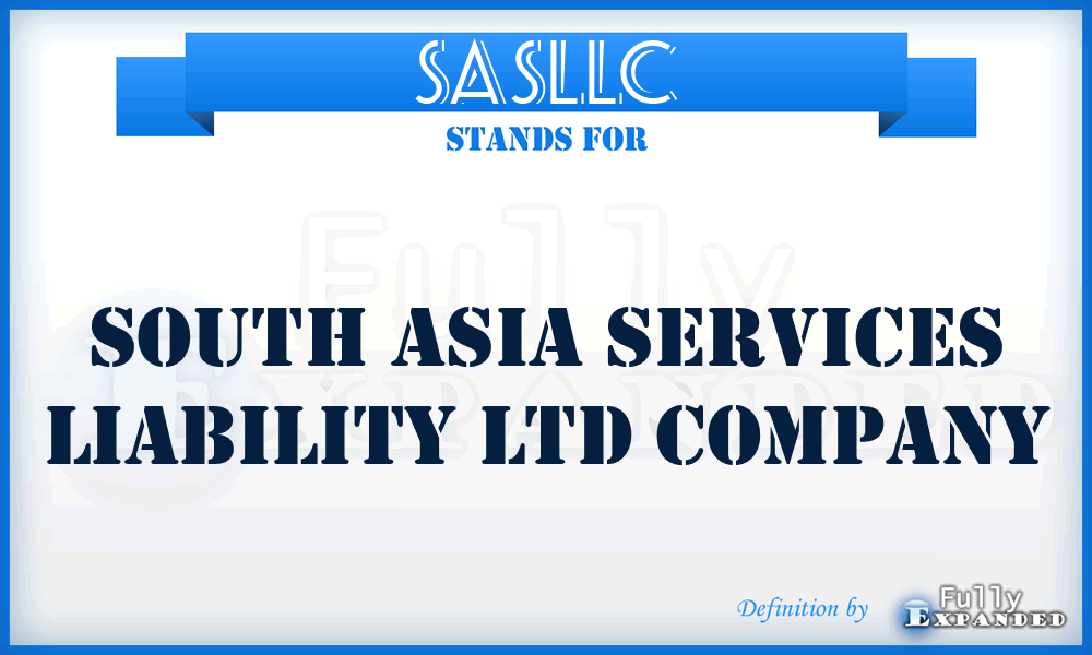 SASLLC - South Asia Services Liability Ltd Company