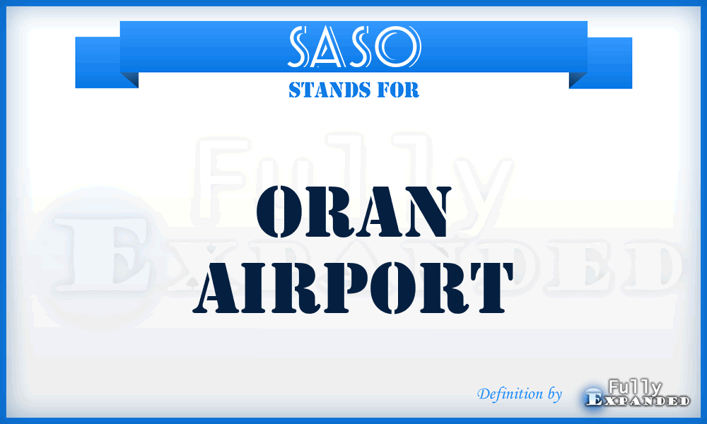 SASO - Oran airport