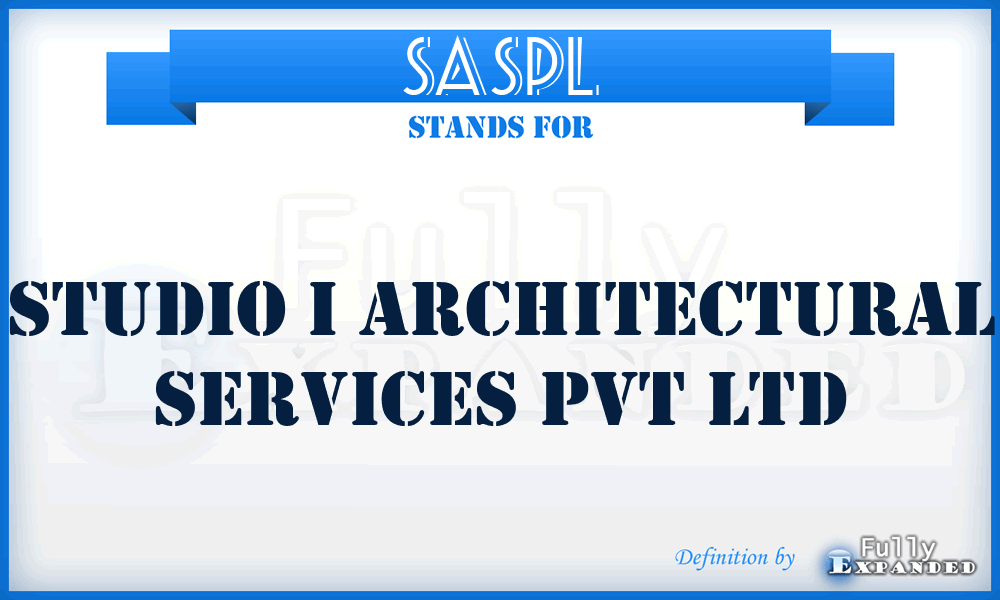 SASPL - Studio i Architectural Services Pvt Ltd