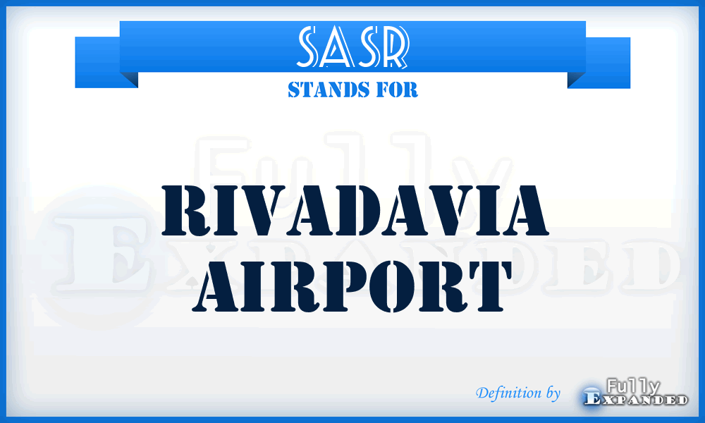 SASR - Rivadavia airport