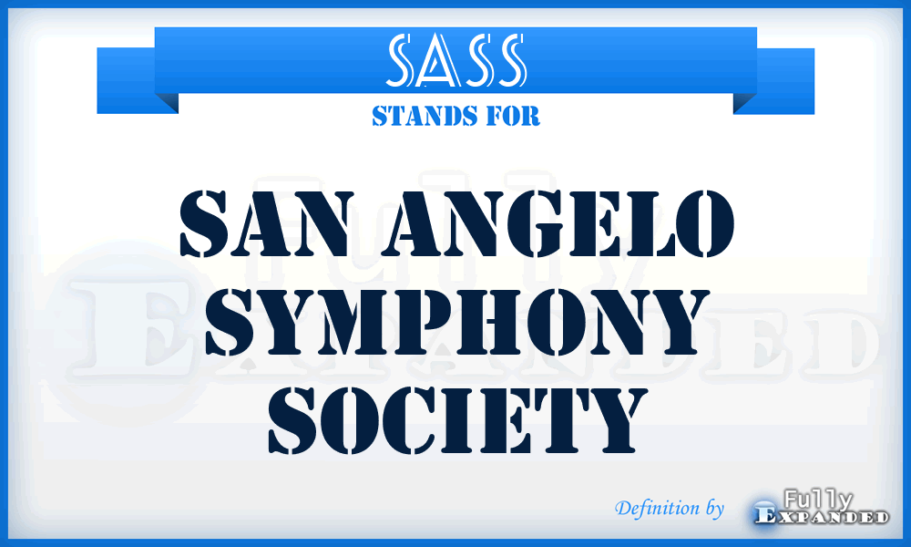 SASS - San Angelo Symphony Society