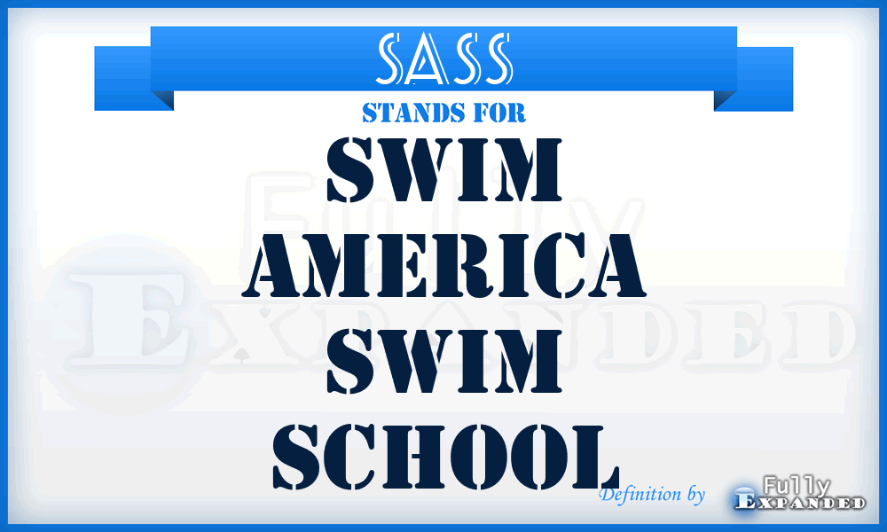 SASS - Swim America Swim School