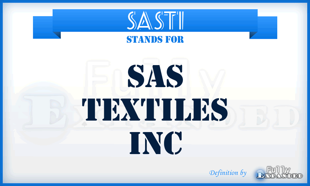 SASTI - SAS Textiles Inc