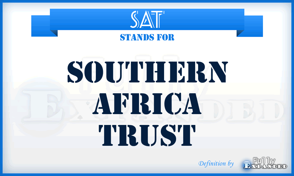 SAT - Southern Africa Trust