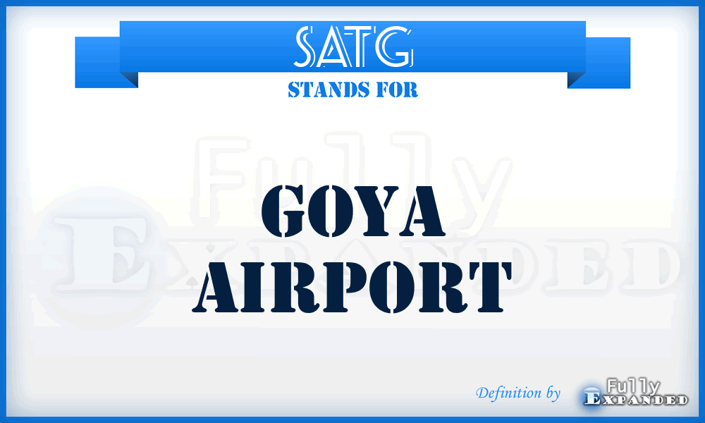SATG - Goya airport