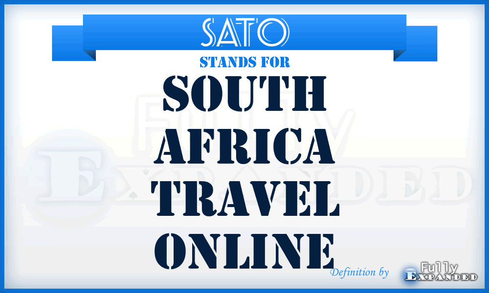 SATO - South Africa Travel Online