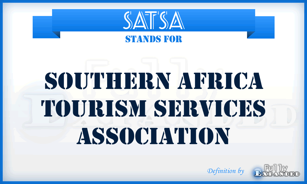 SATSA - Southern Africa Tourism Services Association