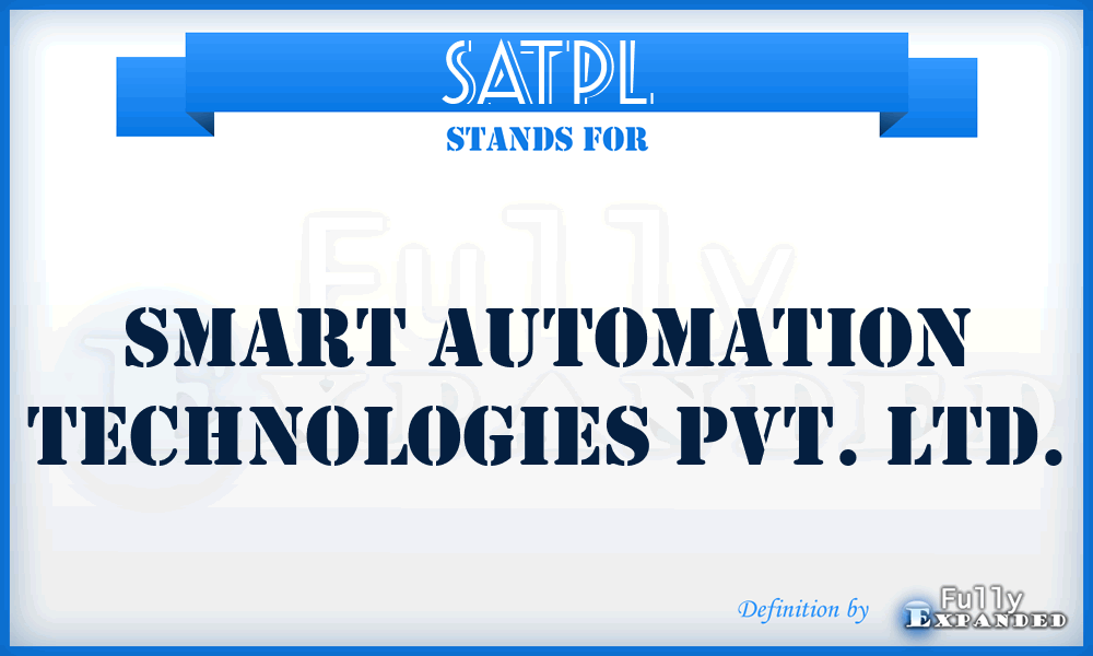 SATPL - Smart Automation Technologies Pvt. Ltd.