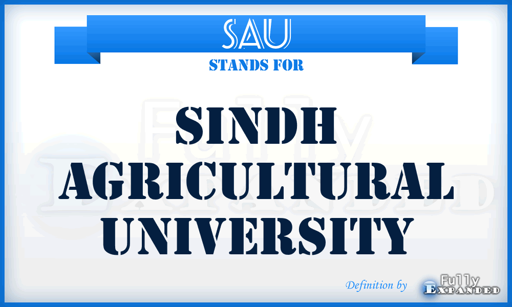 SAU - Sindh Agricultural University