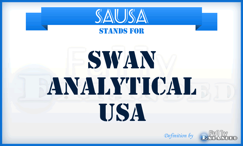 SAUSA - Swan Analytical USA