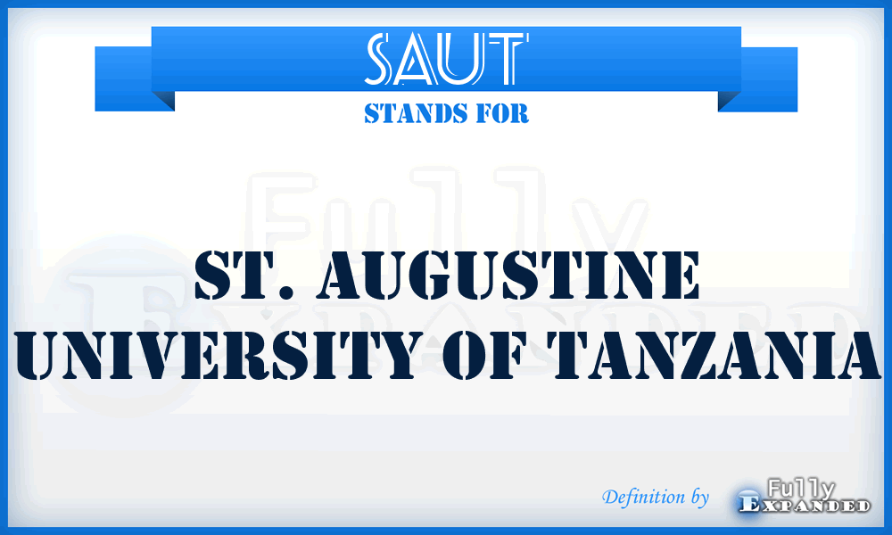 SAUT - St. Augustine University of Tanzania