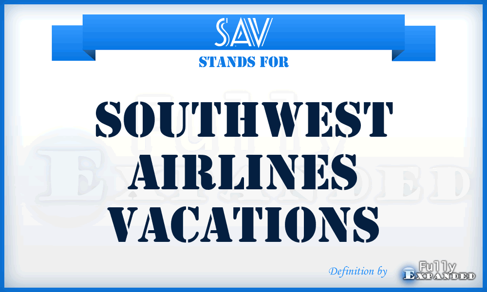 SAV - Southwest Airlines Vacations