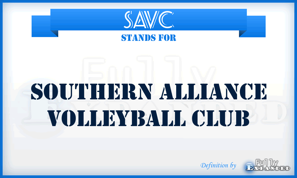 SAVC - Southern Alliance Volleyball Club