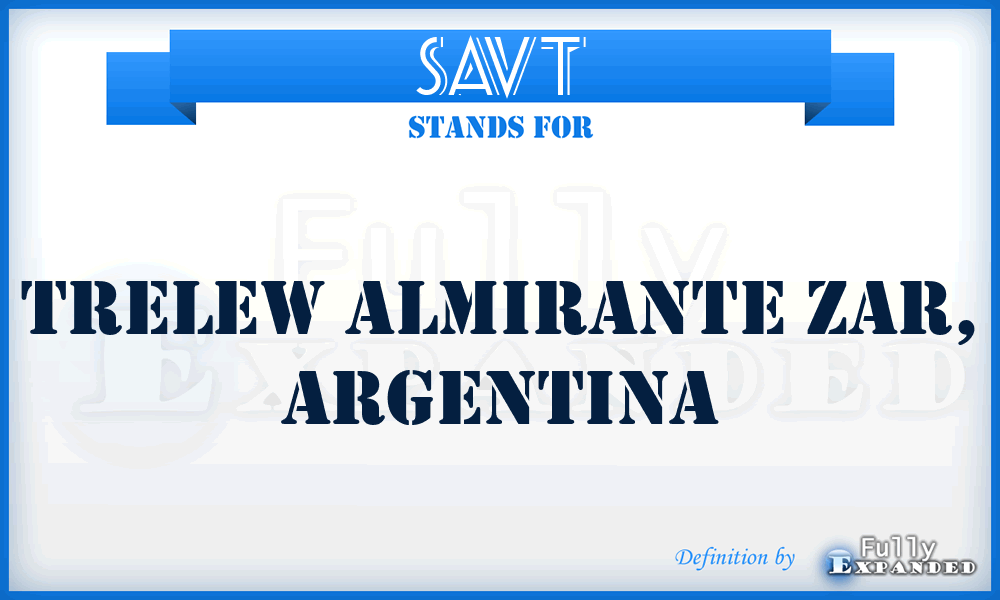 SAVT - Trelew Almirante Zar, Argentina