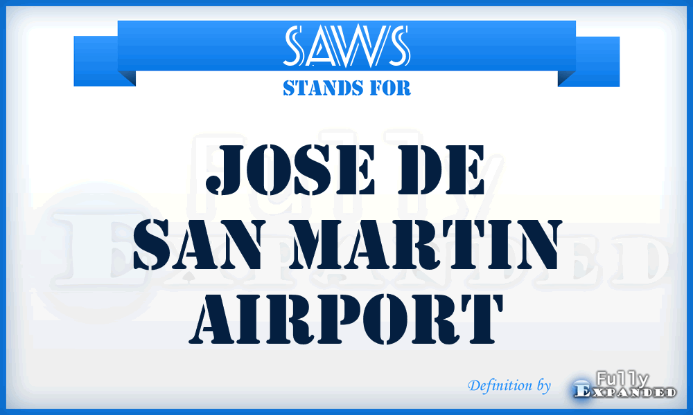 SAWS - Jose De San Martin airport