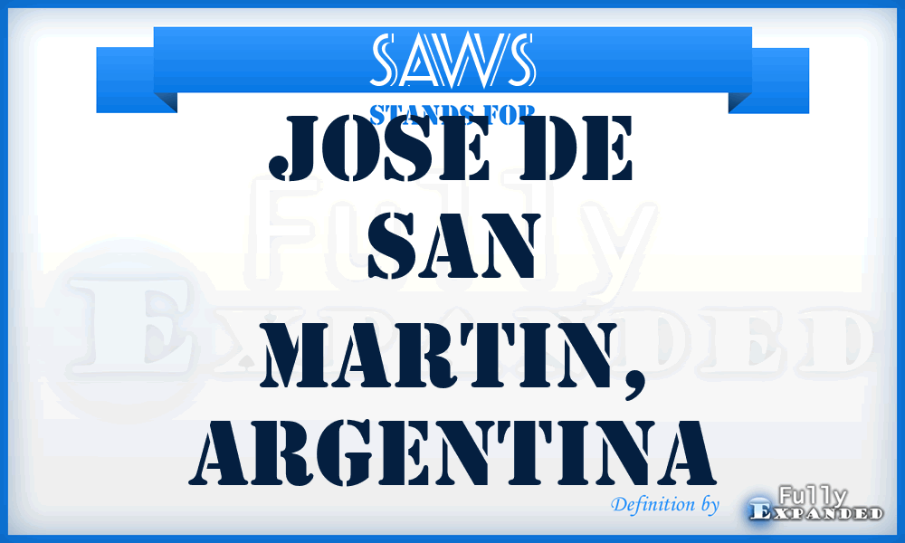 SAWS - Jose de San Martin, Argentina