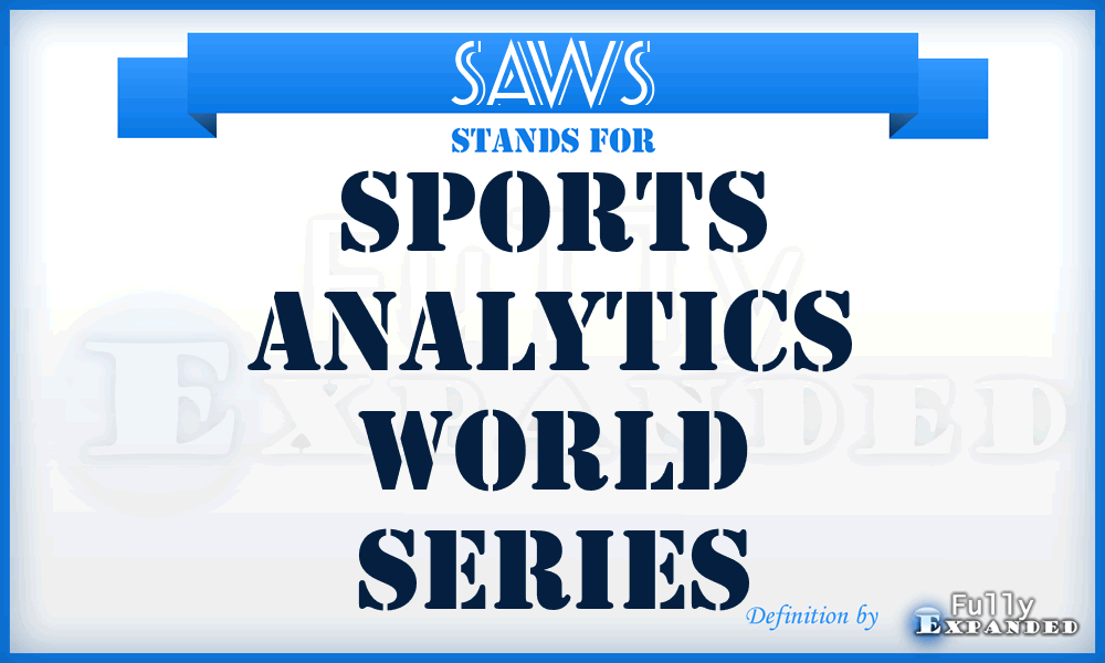 SAWS - Sports Analytics World Series