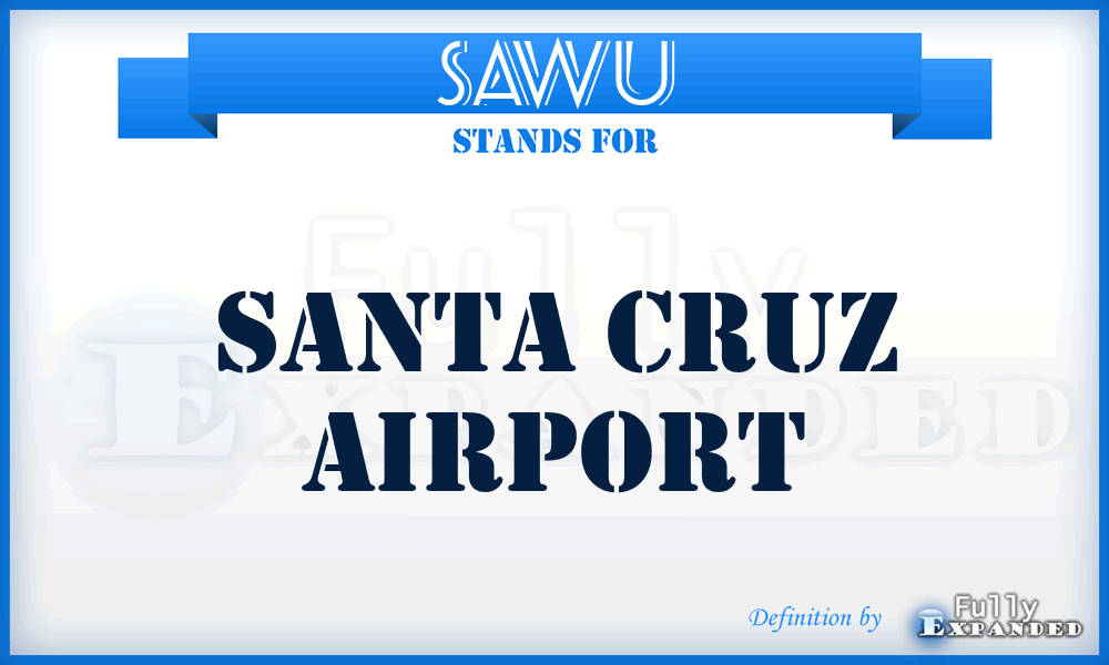 SAWU - Santa Cruz airport