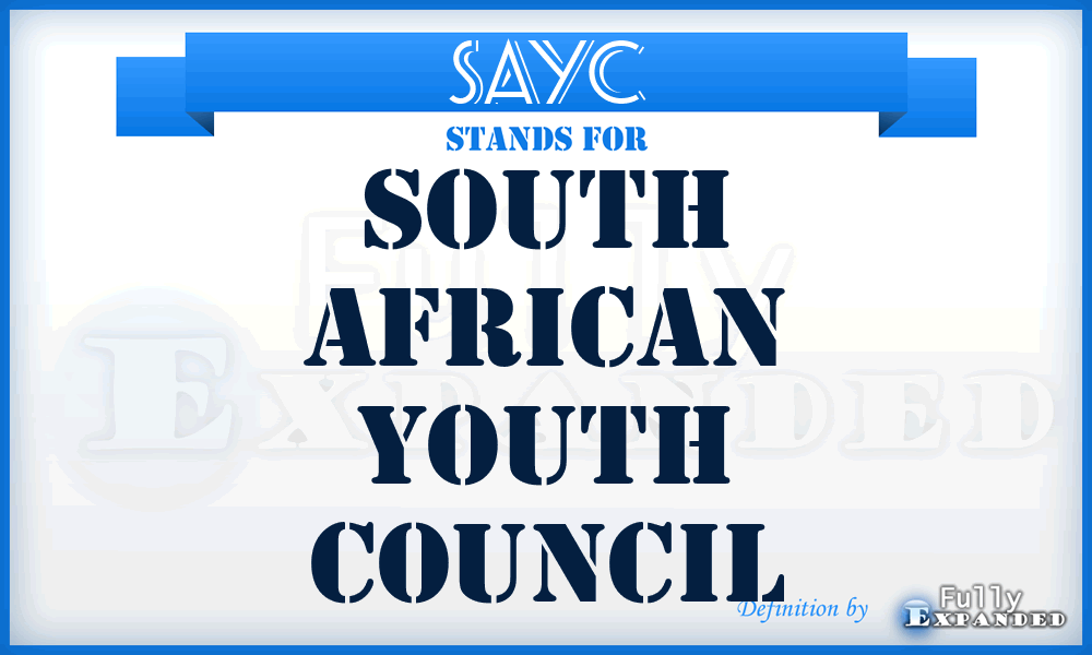 SAYC - South African Youth Council