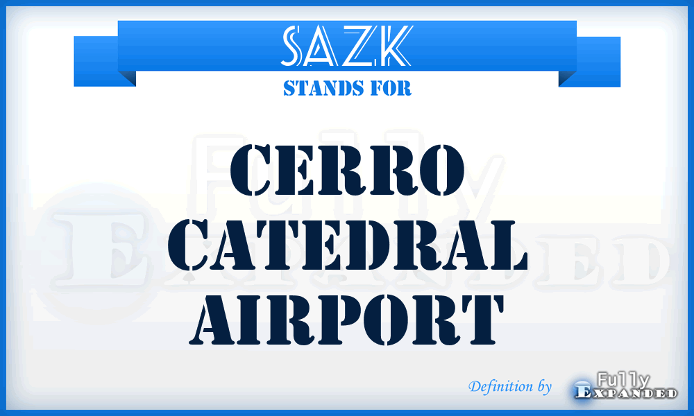SAZK - Cerro Catedral airport