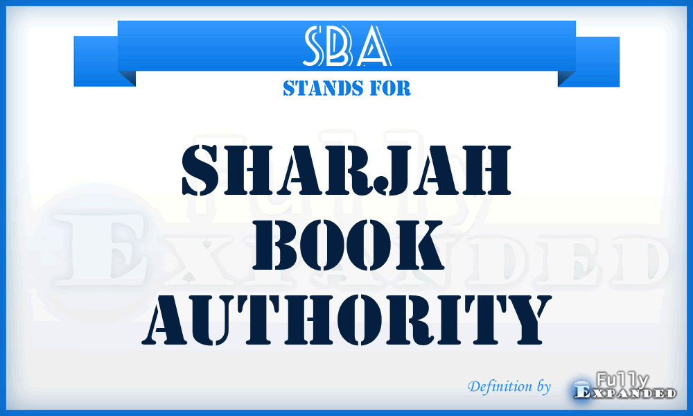 SBA - Sharjah Book Authority