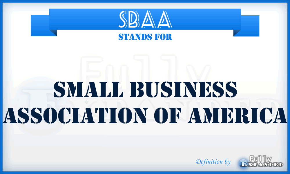 SBAA - Small Business Association of America