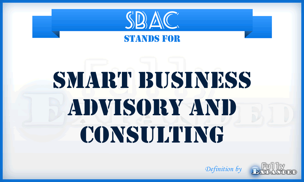 SBAC - Smart Business Advisory and Consulting