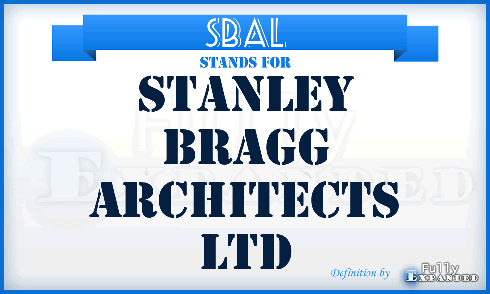 SBAL - Stanley Bragg Architects Ltd