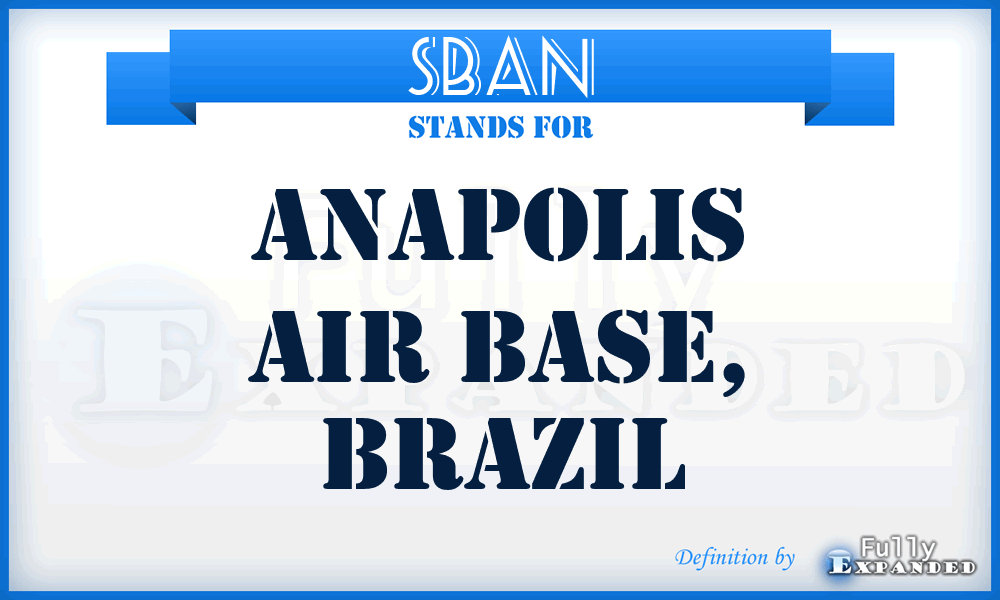 SBAN - Anapolis Air Base, Brazil